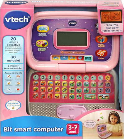 Vtech Bit Smart Computer Rosa, Computer Interattivo Per Bambini, Computer Con Mouse Ed Effetti Luminosi, Comoda Maniglia, Gioco Bambino Con Animali E Forme, Lingua Italiana, Batterie Incluse, 3-7 Anni Giochi e giocattoli/Elettronica per bambini/Tablet e accessori/Tablet Cartoleria Deja Vu - Crotone, Commerciovirtuoso.it