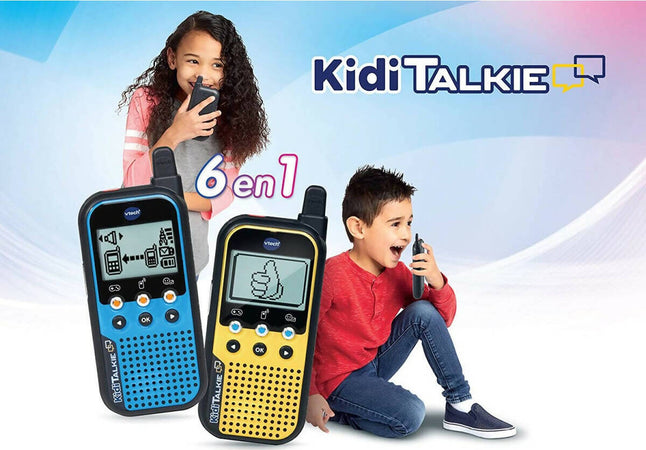 Vtech Kidi Talkie, Walkie Talkie Bambini 6 In 1, 2 Walkie-talkie Con Connessione Protetta, Molte Modalità Di Utilizzo, Modifica Della Voce, Lingua Italiana, Batterie Incluse, 4-10 Anni Giochi e giocattoli/Elettronica per bambini/Walkie Talkie Cartoleria Deja Vu - Crotone, Commerciovirtuoso.it