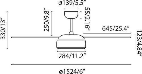 VULCANO L LED Ventilatore da soffitto bianco con motore DC SMART Fai da te/Prodotti per la costruzione/Riscaldamento e raffreddamento/Sistemi mobili di climatizzazione/Ventilatori/Ventilatori da soffitto Led Mall Home - Napoli, Commerciovirtuoso.it