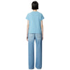 Pinko t-shirt donna pinko - basico t-shirt jersey old - blu da donna