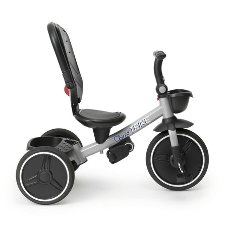 CHICCO Triciclo Evolutivo Bambini 4in1 segue la crescita del bambino - Telaio in Metallo - Ruote in Gomma EVA - Cintura a 4 Punti - Maniglione Telescopico e Cappottina Rimovibili - Passeggino con Seduta Reversibile - Cestino - colore BLU