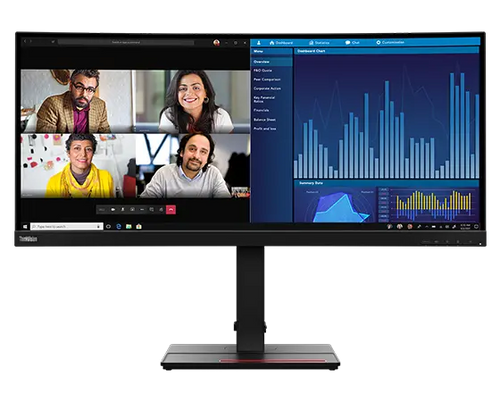 Lenovo thinkvision p34w-20 led display 86,7 cm (34.1\) 3440 x 1440 pixel wide quad hd nero - 63F2RAT3EU