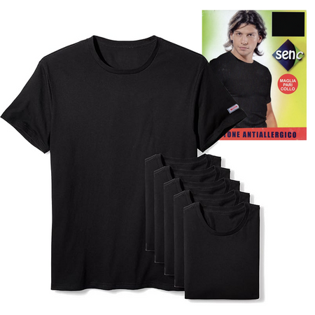 Senc maglietta elasticizzata per uomo (scollo a giro) art. 14