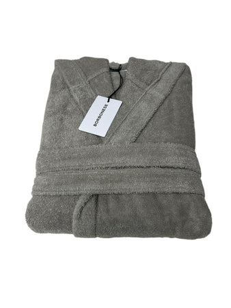 Accappatoio Lounge OP Borbonese con Cappuccio – 100% Spugna di Cotone Made in Italy
