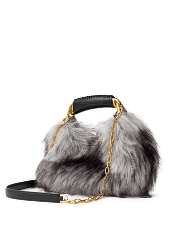 Tom Ford Borsa Hobo in Pelliccia Eco da donna