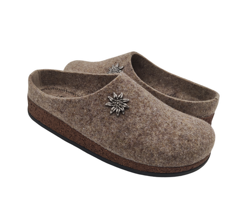 Primo Calzature Ottime Ciabatte Uomo Invernali, Pantofole Tirolesi in Lana per Casa 100% Made in Italy