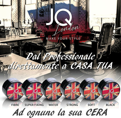 Cera Capelli Uomo Professionale JoyQube Black – Cera Modellante Colorante Effetto Coprente Capelli Bianchi, Tenuta Media Opaca, Styling Naturale Profumato, Non Ungente, Made in Italy