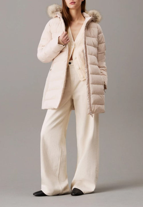calvin klein Giubbotto MW PADDED SCUBA BELTED COAT da donna