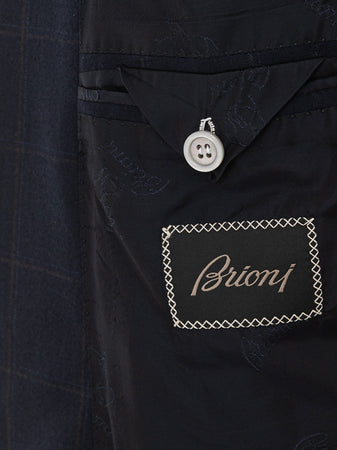 BRIONI Giacca 'Ravello' Check Monopetto Brioni da uomo