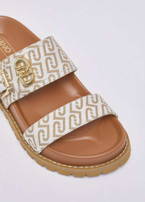 Liujo Donna Sandali con monogram all over