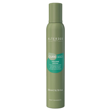 Alterego curego volume mousse 200 ml, volumizzante senza risciacquo per tutti i tipi di capelli.