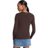 MICHAEL KORS maglie donna michael kors - chain nk ls rib swtr - marrone da donna