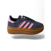 Sneakers bambina Adidas Gazelle Bold J IH6459 grigio rosa beige - Icona senza tempo con suola platform
