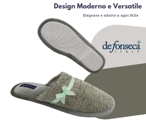 de fonseca Calde Ciabatte Uomo Donna, Pantofole Invernali Chiuse da Casa, Lavabili e per Ospiti
