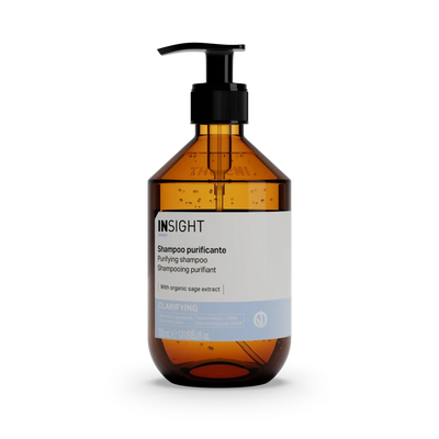 Shampoo Purificante Insight Professionale Antiforfora – Shampoo Detox Cute e Capelli con Salvia, Timo e Rosmarino Bio, Azione Anti-Impurità e Anti-Pollution, Detergente Delicato per Cute Sensibile