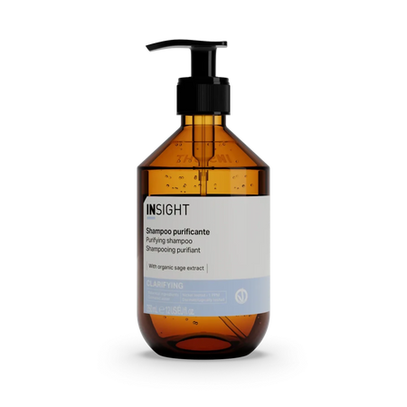 Shampoo Purificante Insight Professionale Antiforfora – Shampoo Detox Cute e Capelli con Salvia, Timo e Rosmarino Bio, Azione Anti-Impurità e Anti-Pollution, Detergente Delicato per Cute Sensibile