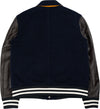 WALES-BONNER-Prince-Varsity-Jacket-in-Blue/Brown-da-uomo