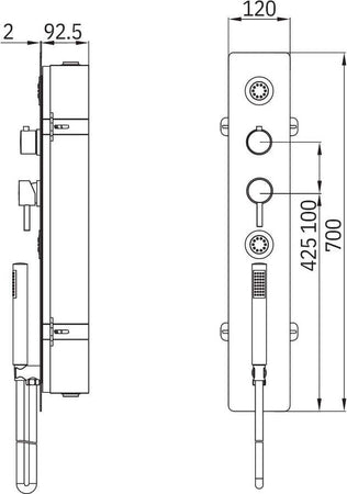 Wall Kit A Parete Da Incasso A Muro Acciaio Inox Cromato Lucido Deviatore Doccetta Doccia Fai da te/Attrezzature per cucine e bagni/Attrezzature per bagni/Docce e componenti doccia/Filtri supporti e soffioni doccia/Docce fisse Ogomondo - Martina Franca, Commerciovirtuoso.it