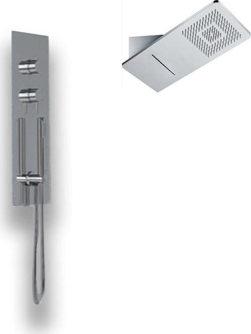 Wall Kit A Parete Da Incasso A Muro Acciaio Inox + Soffione Doccia a Parete Acciaio Inox Punta Quadrata Con Cascata Fai da te/Attrezzature per cucine e bagni/Attrezzature per bagni/Docce e componenti doccia/Filtri supporti e soffioni doccia/Docce fisse Ogomondo - Martina Franca, Commerciovirtuoso.it