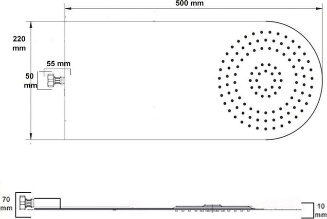 Wall Kit A Parete Da Incasso A Muro Acciaio Inox + Soffione Doccia a Parete Acciaio Inox Punta Tonda Con Cascata Fai da te/Attrezzature per cucine e bagni/Attrezzature per bagni/Docce e componenti doccia/Filtri supporti e soffioni doccia/Docce fisse Ogomondo - Martina Franca, Commerciovirtuoso.it