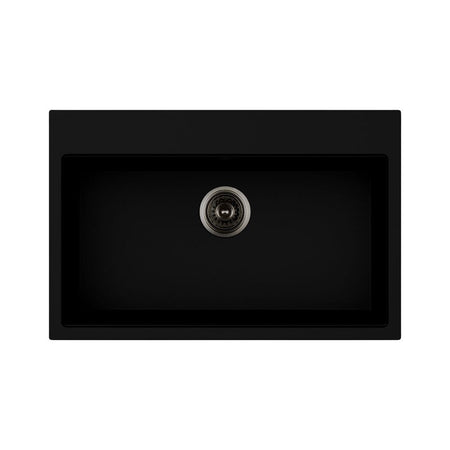 Waltz 78x51 lavello una vasca nero