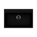 Waltz 78x51 lavello una vasca nero