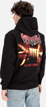 WASTED-PARIS-Felpa-Cappuccio-Zip-Uomo-Blind-Zip-Hoodie-Black-da-uomo
