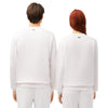 Lacoste felpe senza cappuccio uomo lacoste - sweatshirt - bianco da uomo