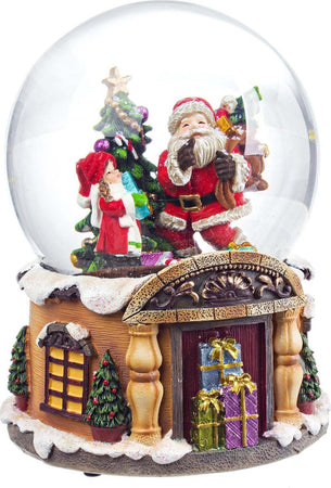 Waterball Casa sfera di cristallo natalizia con carillon decorazione per interno Casa e cucina/Decorazioni per interni/Addobbi e decorazioni per ricorrenze/Decorazioni natalizie/Neve artificiale MagiediNatale.it - Altamura, Commerciovirtuoso.it