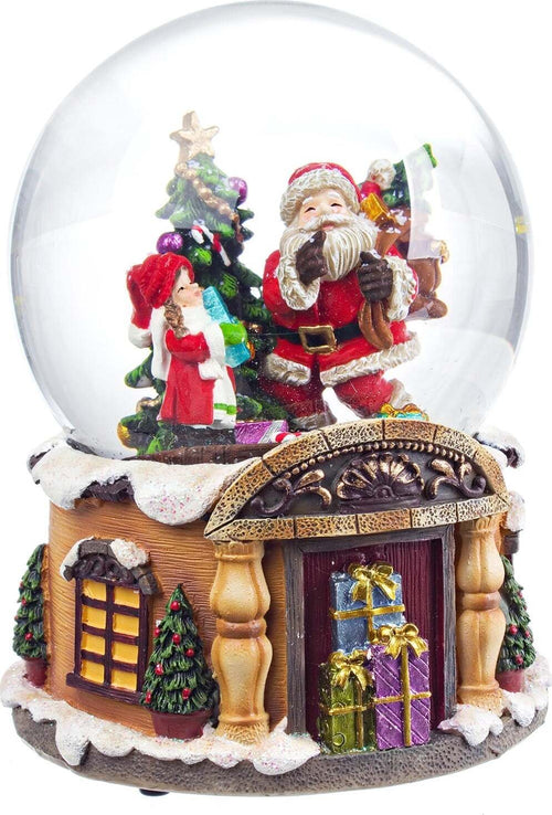 Waterball Casa sfera di cristallo natalizia con carillon decorazione per interno Casa e cucina/Decorazioni per interni/Addobbi e decorazioni per ricorrenze/Decorazioni natalizie/Neve artificiale MagiediNatale.it - Altamura, Commerciovirtuoso.it