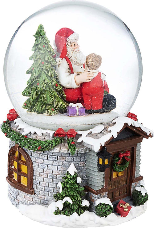 Waterball Chalet Sfera di Cristallo natalizia con Babbo Natale decorazione per Interni ed Esterni h 14 cm Casa e cucina/Decorazioni per interni/Addobbi e decorazioni per ricorrenze/Decorazioni natalizie/Neve artificiale MagiediNatale.it - Altamura, Commerciovirtuoso.it