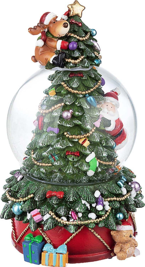 Waterball Conifer Sfera di Cristallo natalizia con Albero di Natale e Carillon decorazione per Interi ed Esterni h 20 cm Casa e cucina/Decorazioni per interni/Addobbi e decorazioni per ricorrenze/Decorazioni natalizie/Neve artificiale MagiediNatale.it - Altamura, Commerciovirtuoso.it