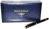 Waterman Hémisphère Penna Stilografica, Nero Lucido con Finiture in Oro, Confezione Regalo