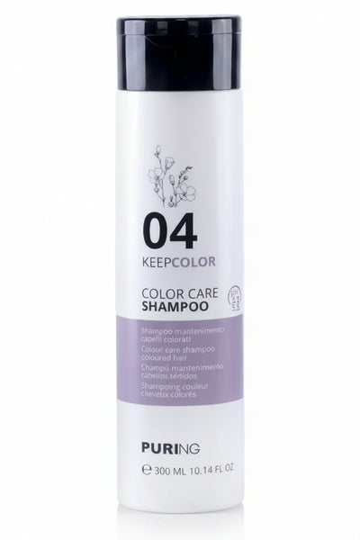 Shampoo Capelli Colorati Puring Keep Color – Shampoo Protettivo Colore Professionale, Anti Sbiadimento con Antiossidanti, Brillantezza e Morbidezza