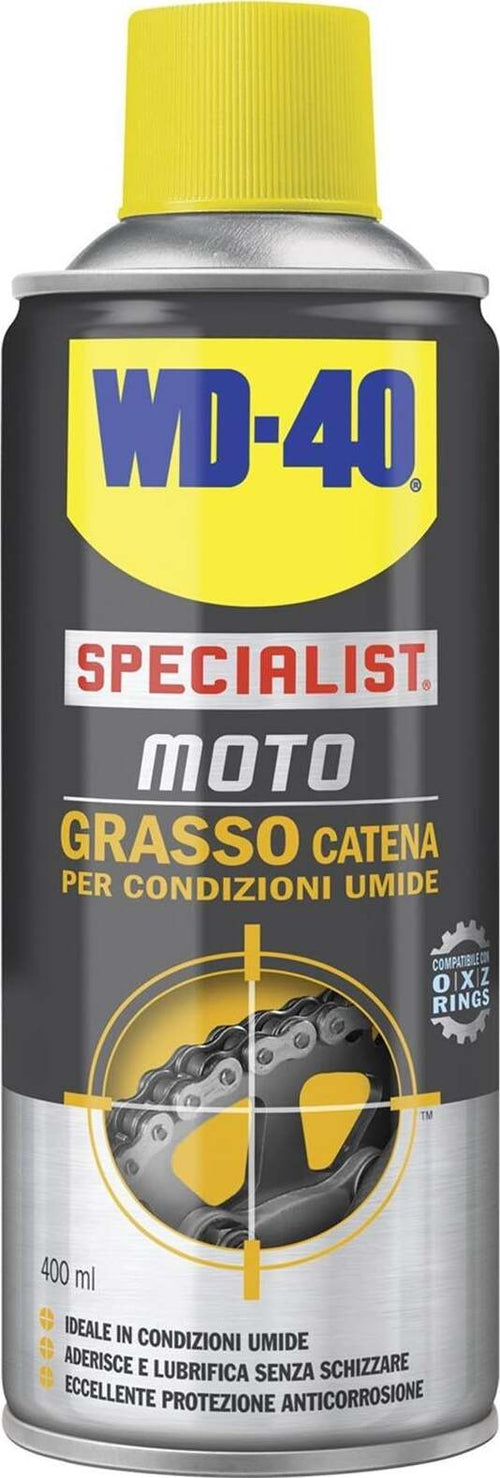 Wd-40 grasso catena moto spray ml 400 lubrificante catena lunga durata professionale Auto e Moto/Oli e liquidi/Grassi e lubrificanti La Zappa - Altamura, Commerciovirtuoso.it