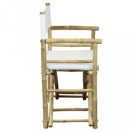 Sedia regista "Mojito" da esterno in legno di Bamboo, 60 x 44 x 88 cm