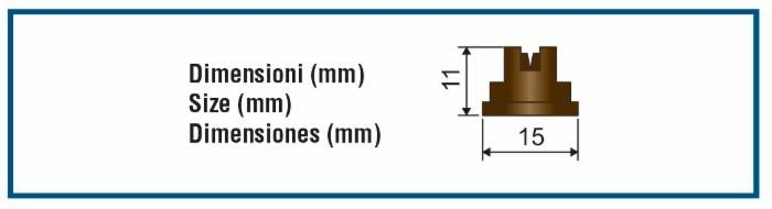 Ugello a ventaglio SF 110° grigio confezione da 20 pezzi