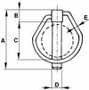 Spina scatto ovale ø6x54mm confezione da 75 pezzi