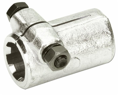 Bussola scanalata con bullone e profilo interno 13/8 con 6 scanalature e lunghezza 80mm