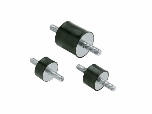 Antivibrante Cilindrico Maschio/Maschio 20x25, M6. Confezione da 10pz