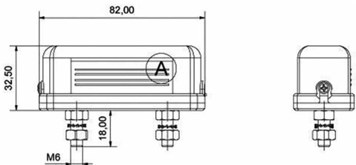 Fanale targa universale 83x33mm