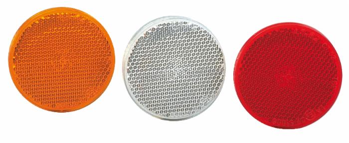 Catarifrangente con vite M5 arancione Ø 60mm confezione da 10 pezzi