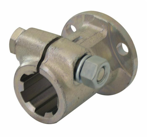 Mozzo scanalato Ø 68mm con profilo interno 1"3/8 con flangia e lunghezza 80mm