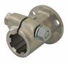 Mozzo scanalato Ø 68mm con profilo interno 13/8 con flangia e lunghezza 80mm