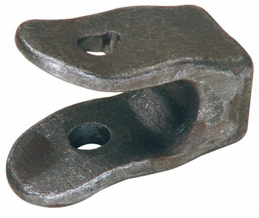 Forcella ribaltabile per rimorchi 2 fori Ø 16mm lunga 102mm