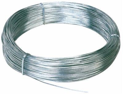 Fune con anima tessile in acciaio zincato ø 8mm 42 fili lunghezza di 100 metri