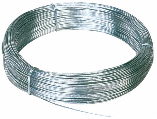 Fune con anima tessile in acciaio zincato ø 8mm 42 fili lunghezza di 100 metri