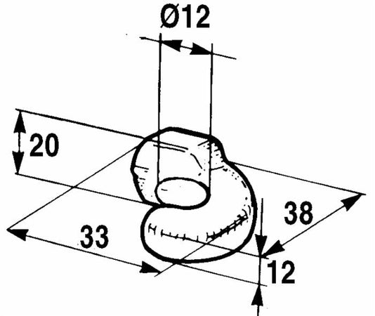 Riscontro per chiusura registrabile stampato confezione da 20 pezzi