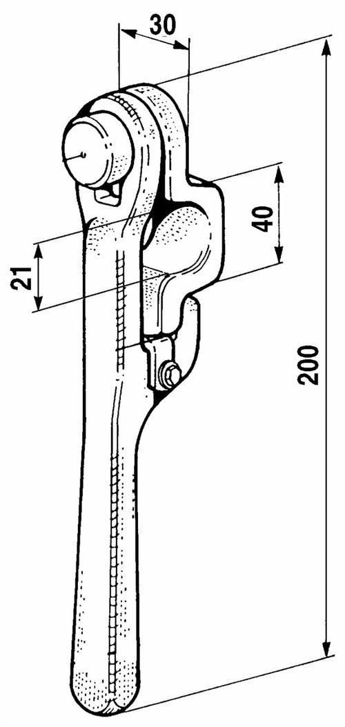 Chiusura universale trilaterale Ø 21mm