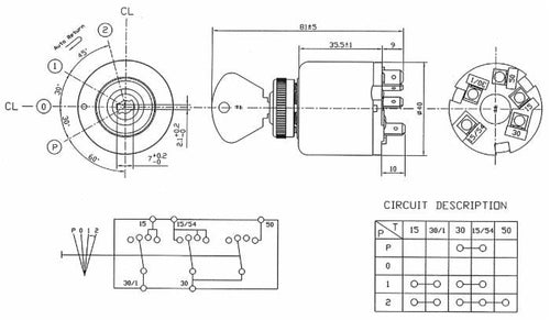 Quadro d'avviamento con accensione luci compatibile Cobo 14111000